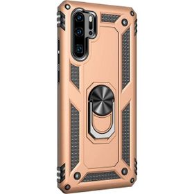 Microsonic Huawei P30 Pro Military Ring Holder Gold Kılıf