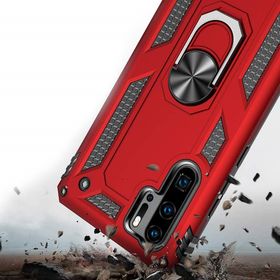 Microsonic Huawei P30 Pro Military Ring Holder Kırmızı Kılıf