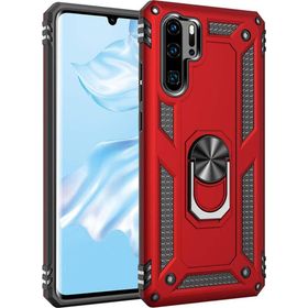 Microsonic Huawei P30 Pro Military Ring Holder Kırmızı Kılıf