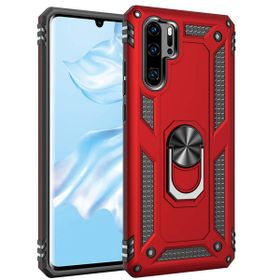 Microsonic Huawei P30 Pro Military Ring Holder Kırmızı Kılıf