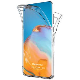 Microsonic Huawei P40 6 Tarafı Tam Full Koruma 360 Clear Soft Şeffaf Cep Telefonu Kılıfı