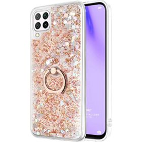 Microsonic Huawei P40 Lite Glitter Liquid Holder Gold Cep Telefonu Kılıfı