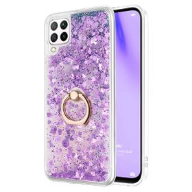 Microsonic Huawei P40 Lite Glitter Liquid Holder Mor Cep Telefonu Kılıfı