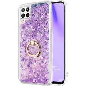 Microsonic Huawei P40 Lite Glitter Liquid Holder Mor Cep Telefonu Kılıfı