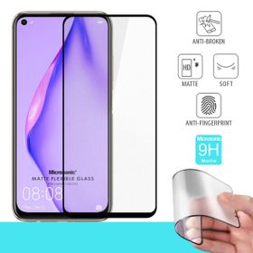 Microsonic Huawei P40 Lite Seramik Matte Flexible Siyah Ekran Koruyucu