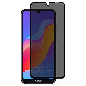 Microsonic Huawei Siyah Honor 8A Privacy 5D Gizlilik Filtreli Cam Ekran Koruyucu