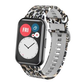 Microsonic Huawei Watch Fit Quick Buckle Band Leopard Kordon