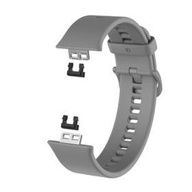 Microsonic Huawei Watch Fit Silicone Sport Band Gri Kordon
