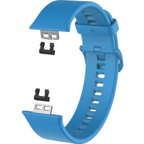 Microsonic Huawei Watch Fit Silicone Sport Band Mavi Kordon