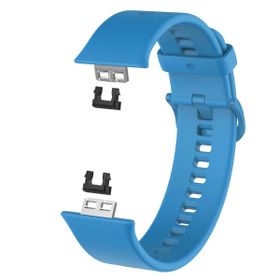 Microsonic Huawei Watch Fit Silicone Sport Band Mavi Kordon