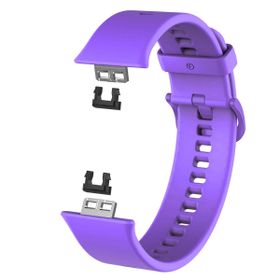 Microsonic Huawei Watch Fit Silicone Sport Band Mor Kordon