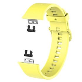 Microsonic Huawei Watch Fit Silicone Sport Band Sarı Kordon