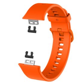 Microsonic Huawei Watch Fit Silicone Sport Band Turuncu Kordon