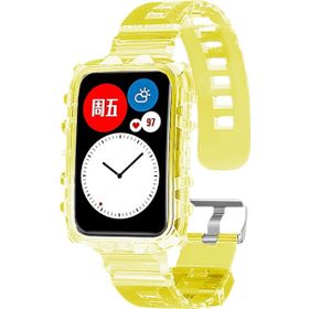 Microsonic Huawei Watch Fit Transparent Clear Band Sarı Kordon