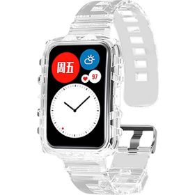 Microsonic Huawei Watch Fit Transparent Clear Band Şeffaf Kordon