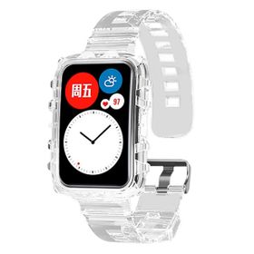 Microsonic Huawei Watch Fit Transparent Clear Band Şeffaf Kordon