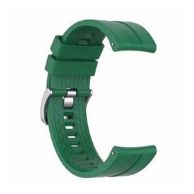 Microsonic Huawei Watch GT 2 42 mm Silikon Rapidbands Koyu Yeşil Kordon