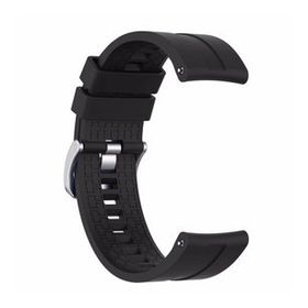 Microsonic Huawei Watch GT 2 42 mm Silikon Rapidbands Siyah Kordon