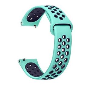 Microsonic Huawei Watch GT 2 46 mm Rainbow Gently Band Yeşil Lacivert Kordon