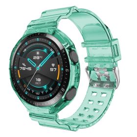 Microsonic Huawei Watch GT 2 46 mm Transparent Clear Band YeŞil Kordon