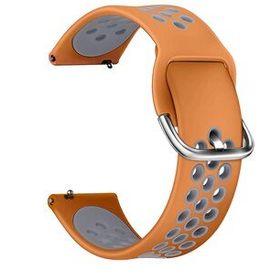 Microsonic Huawei Watch GT 2E Rainbow Sport Band Turuncu-Koyu Gri Kordon