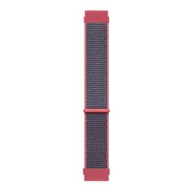 Microsonic Huawei Watch GT 3 42 mm Hasırlı Woven Sport Loop Koyu Pembe Kordon