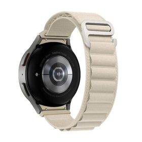 Microsonic Huawei Watch GT 3 42 mm için Alpine Loop Bej Kordon
