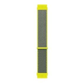 Microsonic Huawei Watch GT 3 46 mm Hasırlı Woven Sport Loop Sarı Kordon