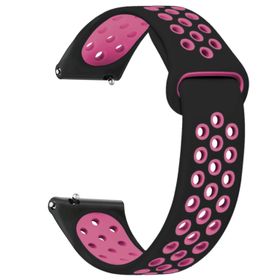 Microsonic Huawei Watch GT 3 Pro 46 mm Titanyum Rainbow Gently Band Siyah Pembe Kordon