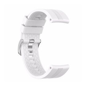 Microsonic Huawei Watch GT 3 Pro 46 mm Titanyum Silikon Rapidbands Beyaz Kordon