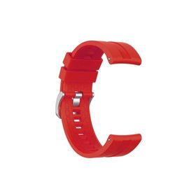 Microsonic Huawei Watch GT 3 Pro 46 mm Titanyum Silikon Rapidbands Kırmızı Kordon