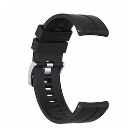 Microsonic Huawei Watch GT 3 Pro 46 mm Titanyum Silikon Rapidbands Siyah Kordon