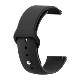 Microsonic Huawei Watch GT 3 Pro 46 mm Titanyum Silikon Sport Band Siyah Uyumlu Kordon