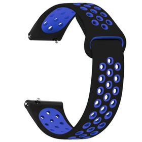 Microsonic Huawei Watch GT 3 SE Rainbow Gently Band Siyah Mavi Kordon