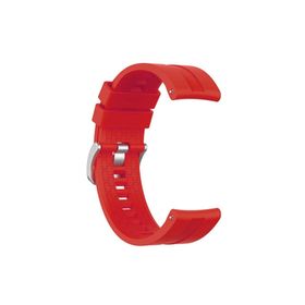 Microsonic Huawei Watch GT 4 46 mm Silikon Rapidbands Kırmızı Kordon
