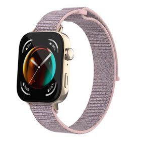Microsonic Huawei Watch GT2 42 mm Hasırlı Woven Sport Loop Rose Gold Uyumlu Kordon