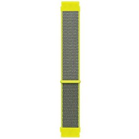 Microsonic Huawei Watch GT2 46 mm Hasırlı Woven Sport Loop Sarı Uyumlu Kordon