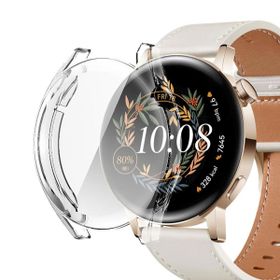 Microsonic Huawei Watch Gt3 42 mm 360 Full Round Soft Silicone Şeffaf Kılıf
