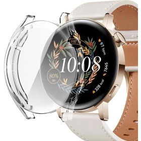 Microsonic Huawei Watch Gt3 42 mm 360 Full Round Soft Silicone Şeffaf Kılıf