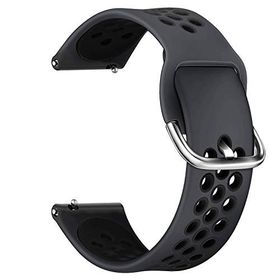 Microsonic Huawei Watch GT3 46 mm Rainbow Sport Band Siyah Uyumlu Kordon