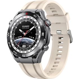 Microsonic Huawei Watch Ultimate Silicone Sport Band Bej Kordon