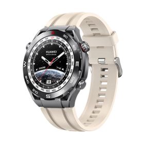 Microsonic Huawei Watch Ultimate Silicone Sport Band Bej Kordon