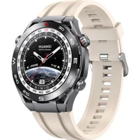 Microsonic Huawei Watch Ultimate Silicone Sport Band Bej Kordon