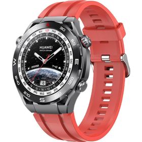 Microsonic Huawei Watch Ultimate Silicone Sport Band Kırmızı Kordon