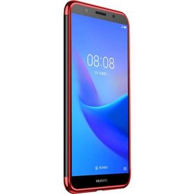 Microsonic Huawei Y5 2018 Skyfall Transparent Clear Kırmızı Kılıf