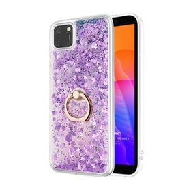 Microsonic Huawei Y5P Glitter Liquid Holder Mor Cep Telefonu Kılıfı