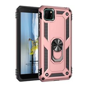 Microsonic Huawei Y5P Military Ring Holder Rose Gold Cep Telefonu Kılıfı