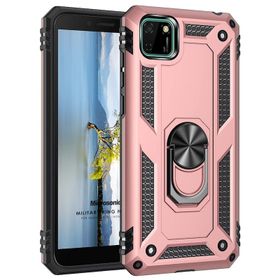 Microsonic Huawei Y5P Military Ring Holder Rose Gold Cep Telefonu Kılıfı