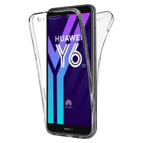 Microsonic Huawei Y6 2018 6 Tarafı Tam Full Koruma 360 Clear Soft Şeffaf Kılıf