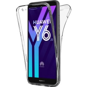 Microsonic Huawei Y6 2018 6 Tarafı Tam Full Koruma 360 Clear Soft Şeffaf Kılıf
